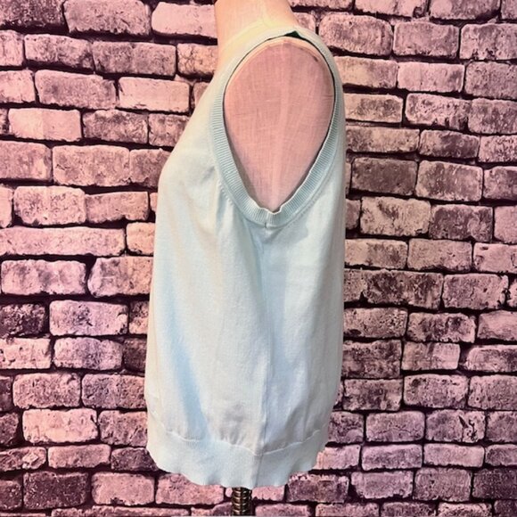 Talbots Aqua Cardigan Sweater & Tank Size XL - Picture 8 of 10